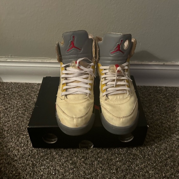 Jordan 5 SP x Off-White Mid Sail - Picture 4 of 6